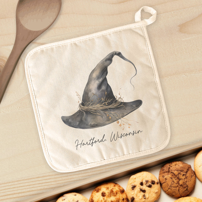 Witches Hat - Custom Halloween Cotton Pot Holder