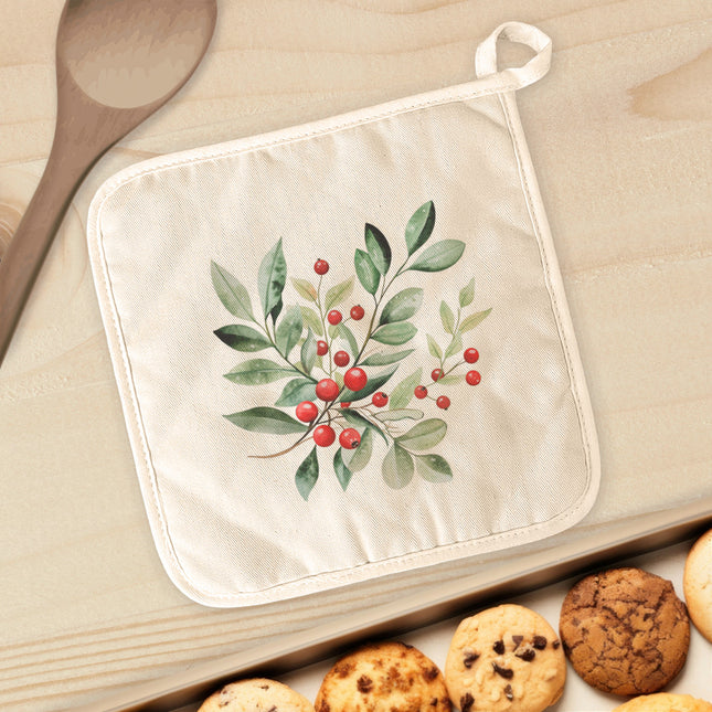 Young Holly - Customizable Christmas Cotton Pot Holder