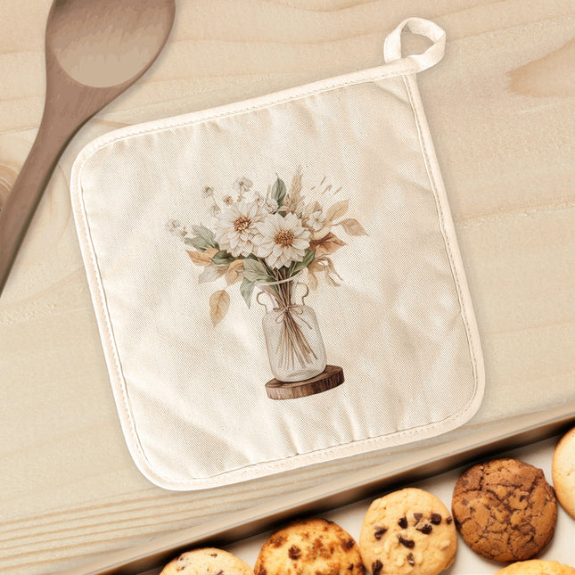 Harvest Florals - Fall Customizable Cotton Pot Holder