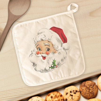 Vintage Santa - Customizable Cotton Pot Holder