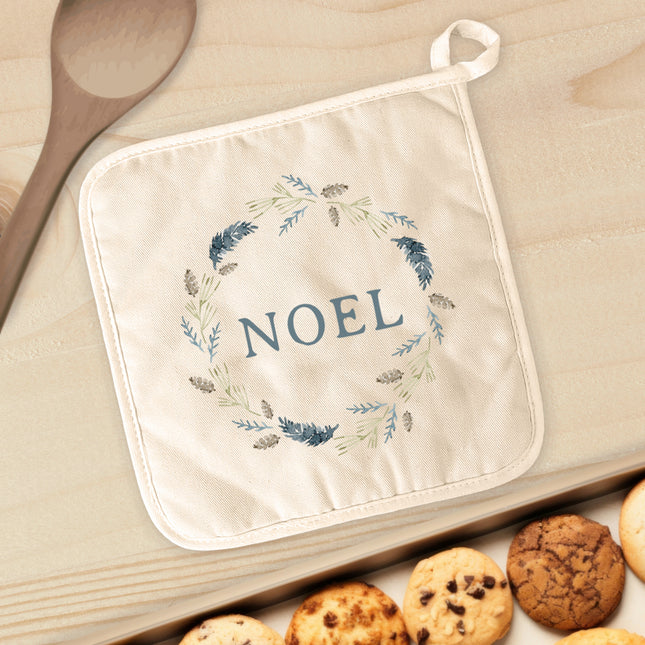 Noel Pine Wreath - Cotton Pot Holder