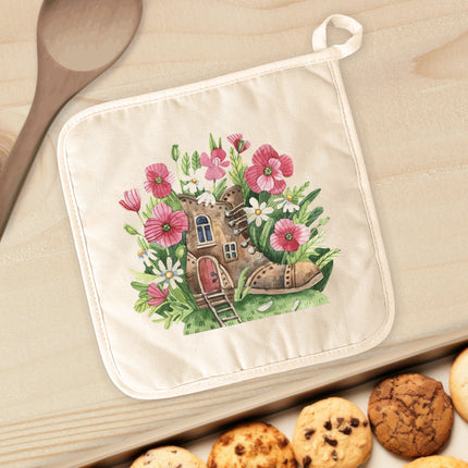 Poppy Boot Fairy House - Cotton Pot Holder
