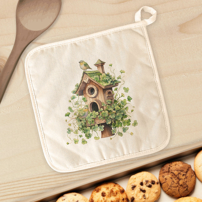 Clover Bird House - St. Patrick's Day Cotton Pot Holder