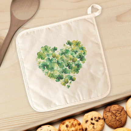 Clover Heart - St. Patrick's Day Cotton Pot Holder