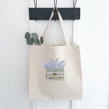 Lavender Basket - Custom Canvas Tote Bag