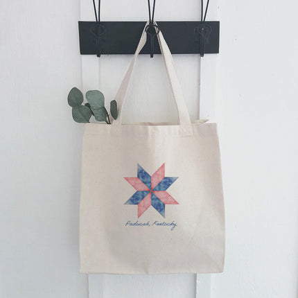 Quilted Star - Custom Canvas Tote Bag
