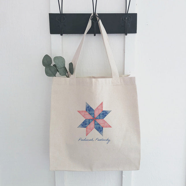 Quilted Star - Custom Canvas Tote Bag