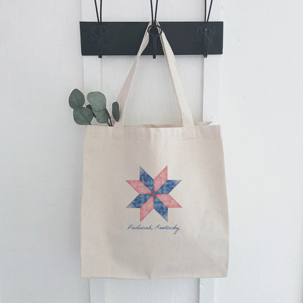 Quilted Star - Custom Canvas Tote Bag