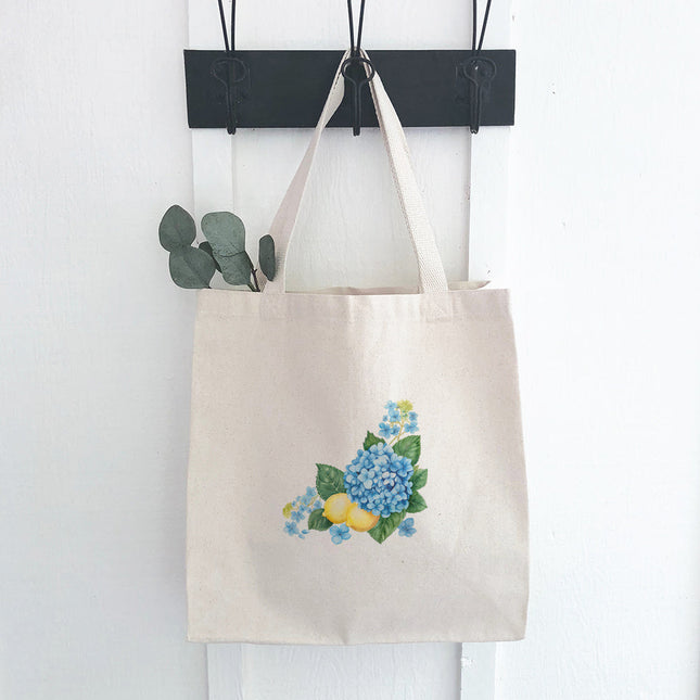 Hydrangeas and Lemons - Summer Canvas Tote Bag