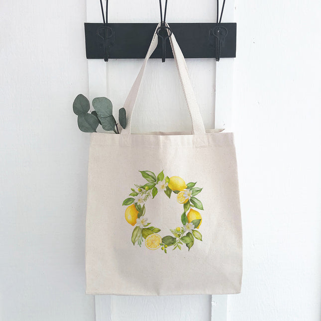 Lemon Wreath - Summer Canvas Tote Bag