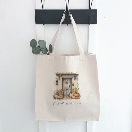 Front Door - Custom Halloween Canvas Tote Bag