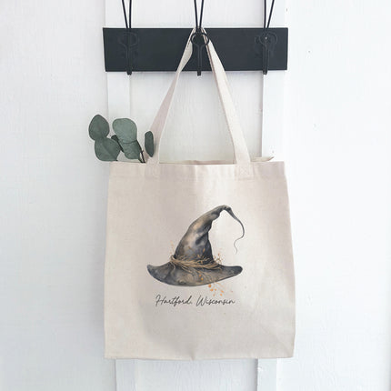 Witches Hat - Custom Halloween Canvas Tote Bag
