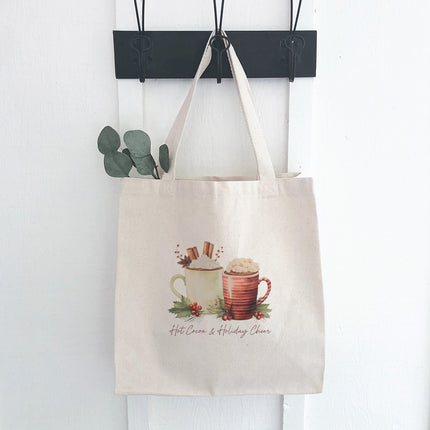 Hot Cocoa and Holiday Cheer - Winter Canvas Tote Bag