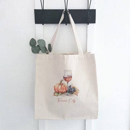 Wine Setting - Custom Canvas Tote Bag