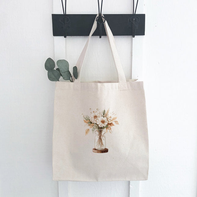 Harvest Florals - Fall Customizable Canvas Tote Bag