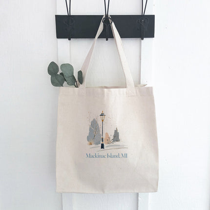 Painted Street Light - Custom Canvas Tote Bag