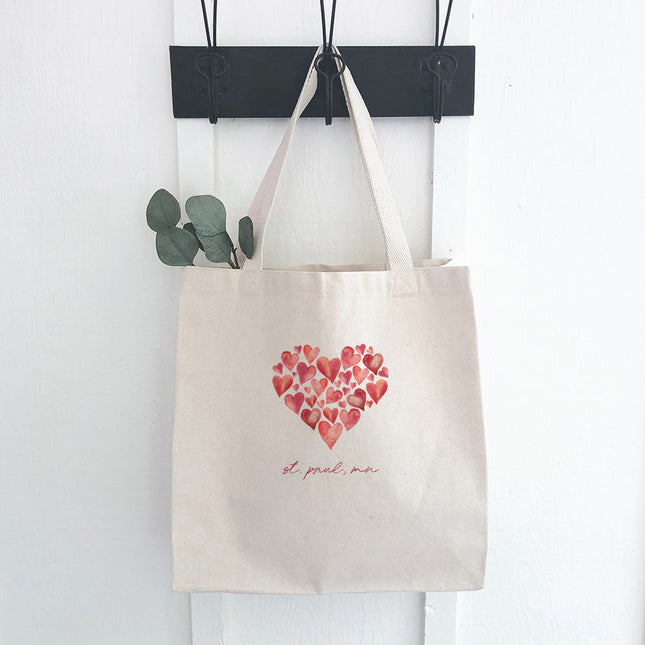 Heart of Hearts - Customizable Canvas Tote Bag