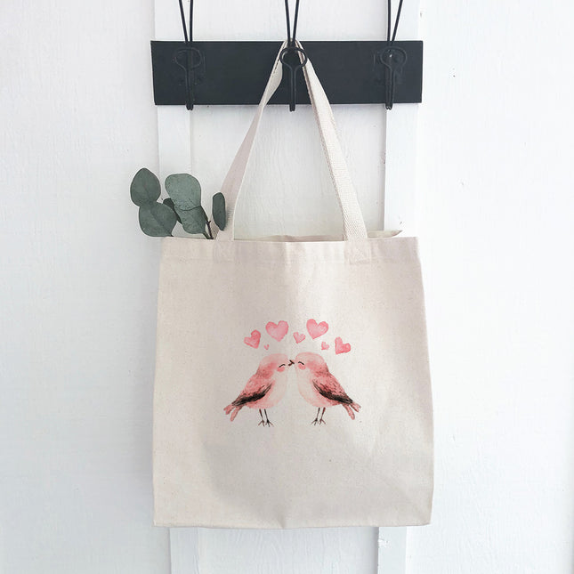 Love Birds - Valentine's Day Canvas Tote Bag