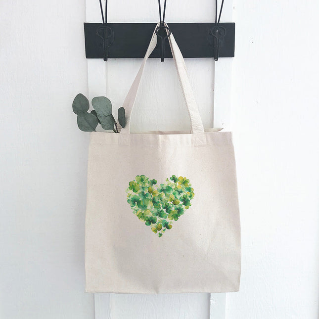 Clover Heart - St. Patrick's Day Canvas Tote Bag