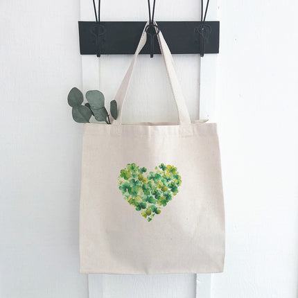 Clover Heart - St. Patrick's Day Canvas Tote Bag