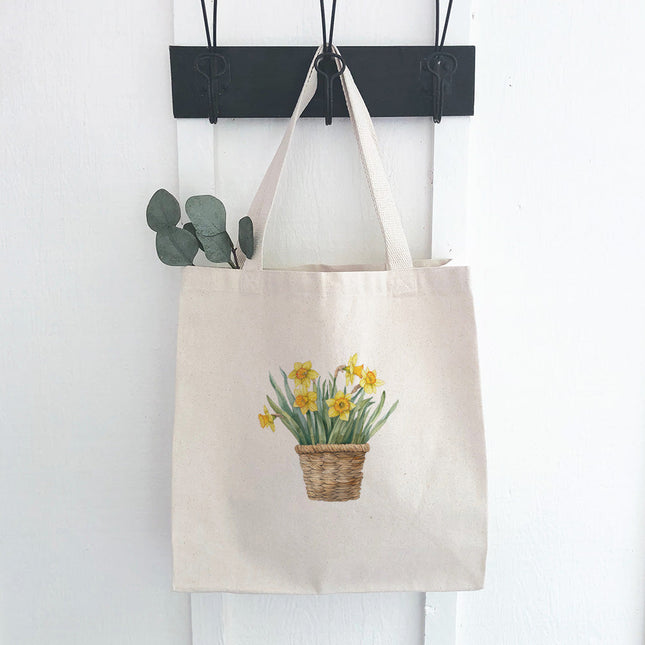 Basket of Daffodils - Spring Canvas Tote Bag