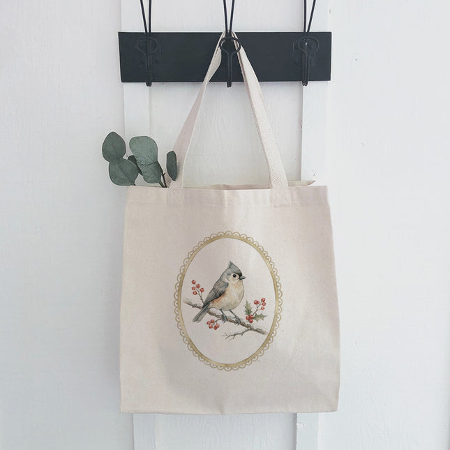 Watercolor Titmouse - Canvas Tote Bag