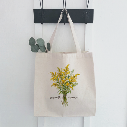 Goldenrod Bouquet - Custom Canvas Tote Bag