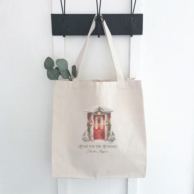 Home for the Holidays - Custom Canvas Tote Bag