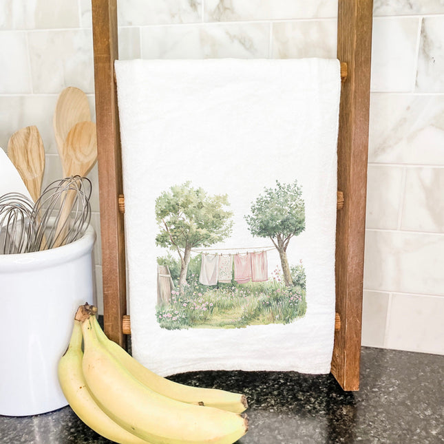 Spring Laundry Line - Cotton Tea Towel