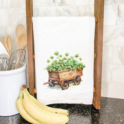 Clover Cart - St. Patrick's Day Cotton Tea Towel