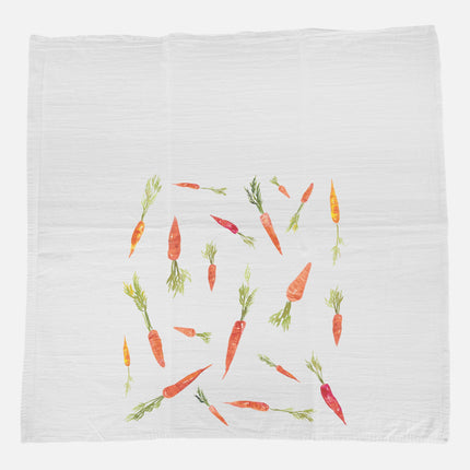 Scattered Carrots - Easter Cotton Tea Towel