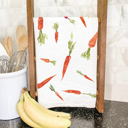 Scattered Carrots - Easter Cotton Tea Towel