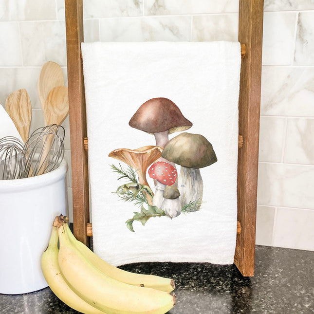 Forest Mushrooms - Customizable Cotton Tea Towel