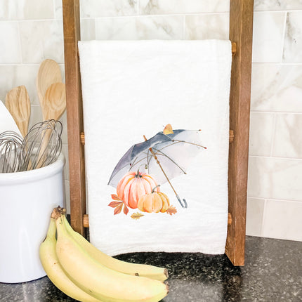 Umbrella Pumpkins - Cotton Tea Towel