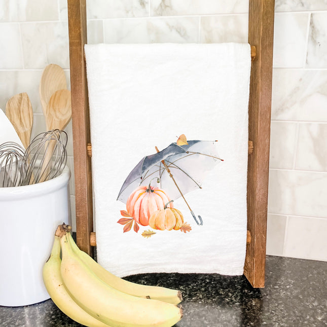 Umbrella Pumpkins - Cotton Tea Towel