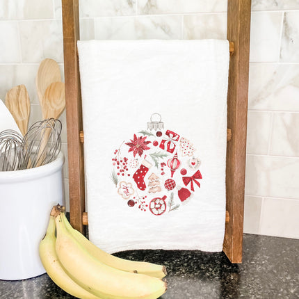 Christmas Collage Ornament - Cotton Tea Towel