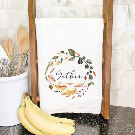 Gather Wreath - Cotton Tea Towel