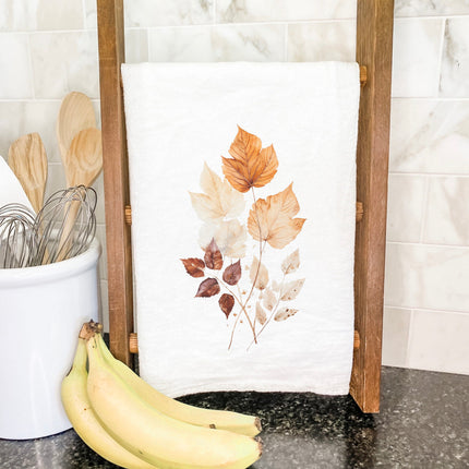 Watercolor Leaf Bouquet - Cotton Tea Towel