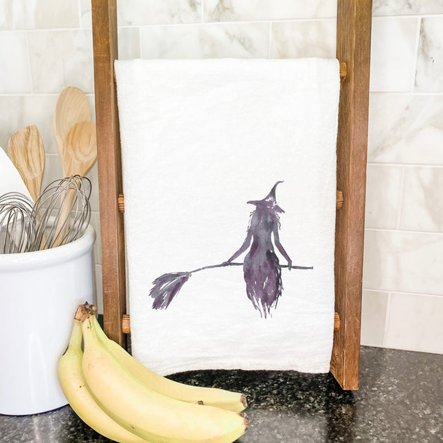 Witch Silhouette - Customizable Cotton Tea Towel