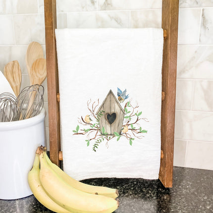 Budding Birdhouse - Cotton Tea Towel