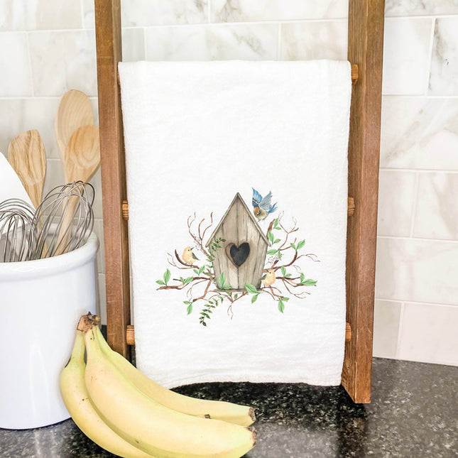 Budding Birdhouse - Cotton Tea Towel