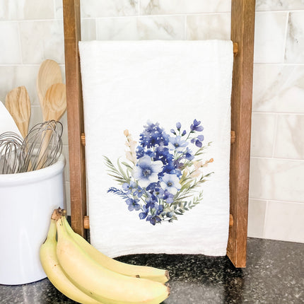 Watercolor Indigo Bunch - Cotton Tea Towel