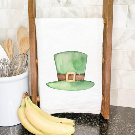 Green Hat - Cotton Tea Towel