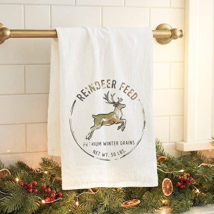 Reindeer Feed Logomark - Cotton Tea Towel