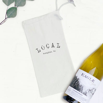LOCAL City, State - Custom Canvas Wine Bag