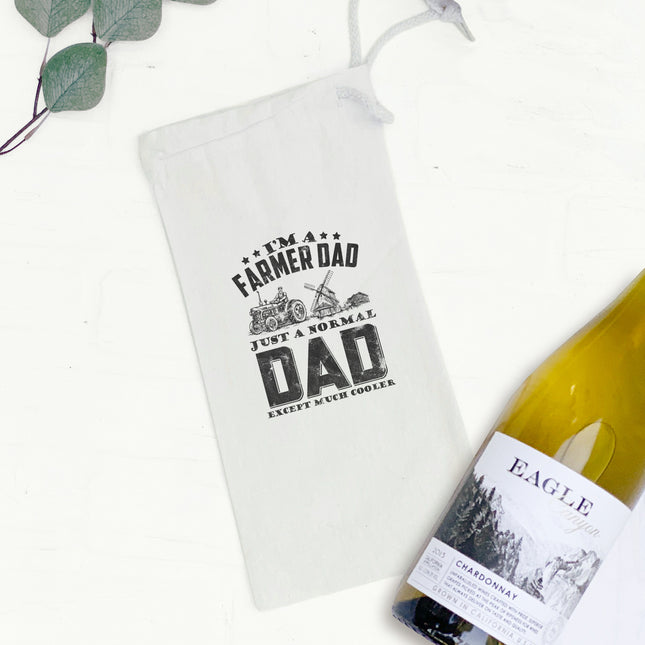 Farmers Dad - Father's Day Canvas Wine Bag
