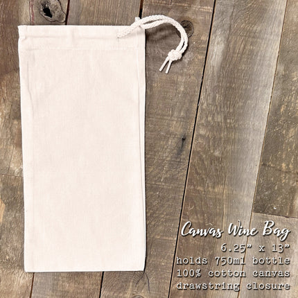 Farmers Market Eat Local w/ City, State - Custom Canvas Wine Bag