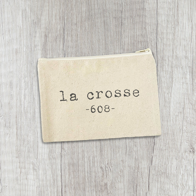 Area Code - Custom Canvas Zipper Pouch