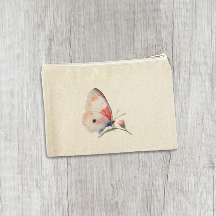 Spring Butterfly - Canvas Zipper Pouch