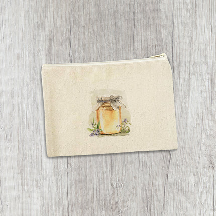 Jarred Honey - Canvas Zipper Pouch